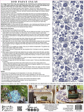 Load image into Gallery viewer, Indigo Floral Paint Inlay
