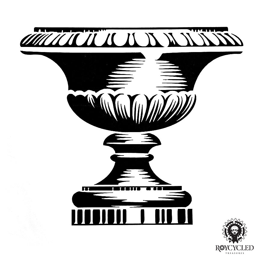 Roycycled Urn Stencil